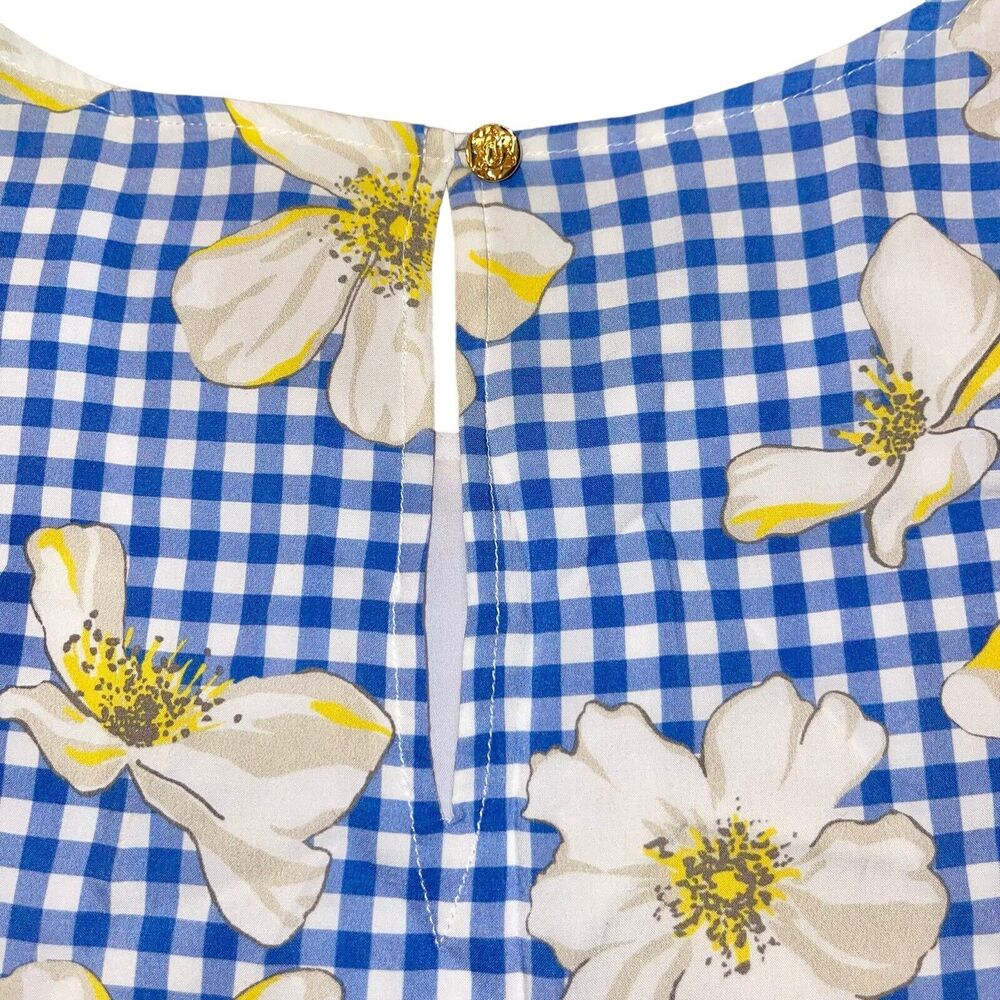 Draper James Dress Gingham Floral Shift - Picture 6 of 10